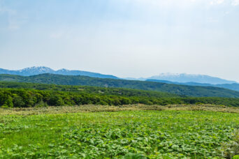 後志・島牧・月越峠付近から望む狩場山(北海道:2025年5月)