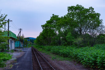 JR函館本線・二股駅(北海道:2025年5月)