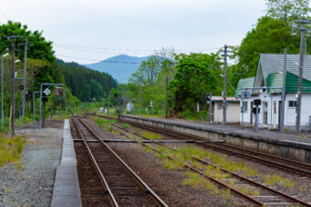 JR函館本線・熱郛駅(北海道:2025年5月)