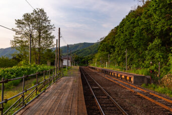 JR函館本線・銀山駅（北海道：2025年6月）