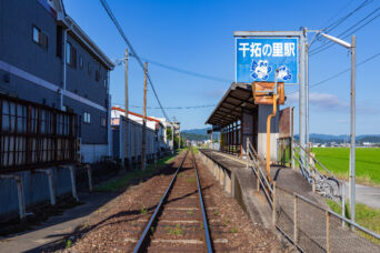 島原鉄道鉄道線・干拓の里駅(長崎県:2025年7月)
