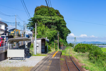 島原鉄道鉄道線・阿母崎駅(長崎県:2025年7月)