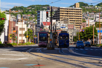 長崎電気軌道3号系統・蛍茶屋停留場(長崎県:2025年7月)