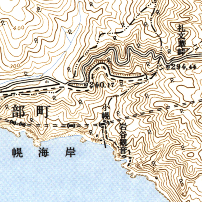 旧版地形図:小幌駅周辺(1966年3月30日発行)地形図:小幌駅付近(2023年3月)