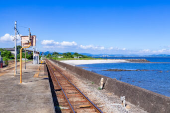 島原鉄道鉄道線・古部駅(長崎県:2025年7月)