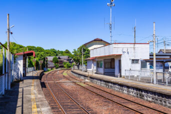 島原鉄道鉄道線・神代駅(長崎県:2025年7月)