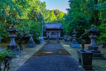 島原鉄道鉄道線・神代駅付近・神代神社(長崎県:2025年7月)