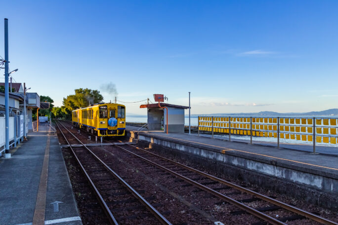 島原鉄道鉄道線・大三東駅（長崎県：2025年7月）