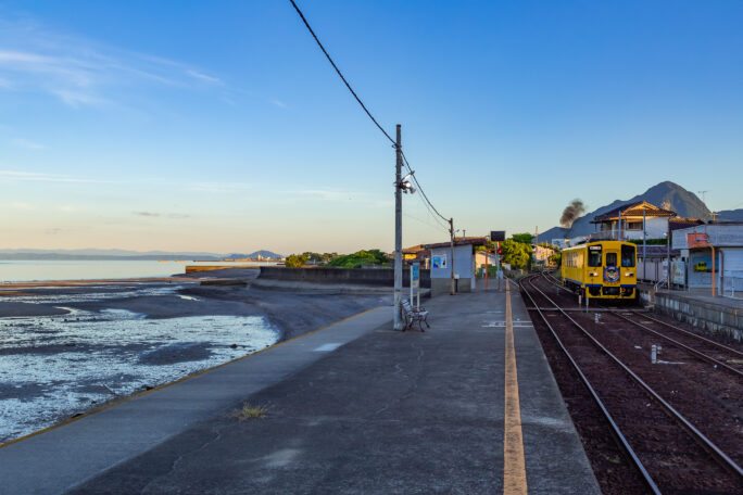 島原鉄道鉄道線・大三東駅（長崎県：2025年7月）