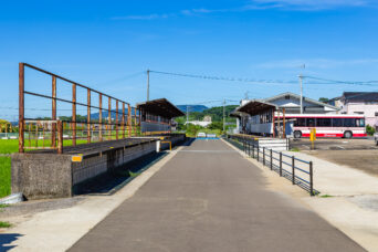 島原鉄道鉄道線・有家駅跡(長崎県:2025年7月)