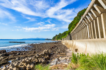 島原半島・南島原・両子岩付近・加津佐第一ロックシェッド(長崎県:2025年7月)