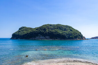 諫早・飯盛・川下集落から眺める上ノ島(長崎県:2025年8月)