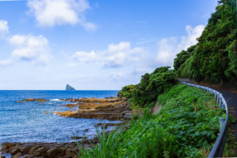 西海・大島・大島集落から望む片島（長崎県：2025年8月）