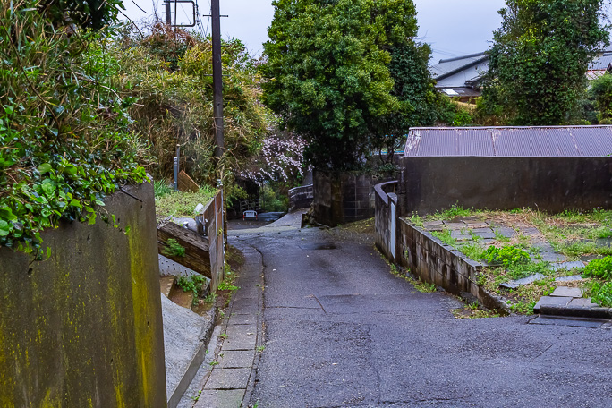 大沢集落からの徒歩道と上大沢集落からの車道の接点を再訪