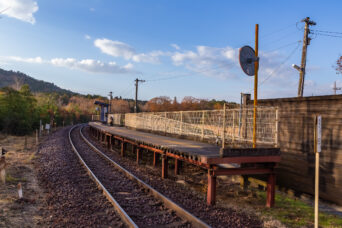 信楽高原鉄道信楽線・紫香楽宮跡駅（滋賀県：2025年11月）