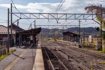 近江鉄道本線・日野駅（滋賀県：2025年11月）