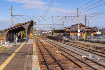 近江鉄道本線・日野駅（滋賀県：2025年11月）