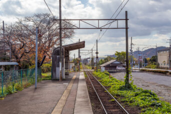 近江鉄道本線・長谷野駅（滋賀県：2025年11月）