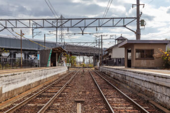 近江鉄道本線・五箇荘駅（滋賀県：2025年11月）