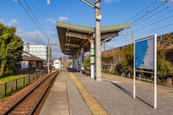近江鉄道本線・尼子駅（滋賀県：2025年11月）