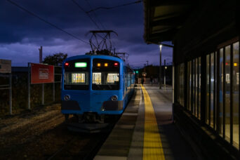 近江鉄道本線・鳥居本駅(滋賀県:2025年11月)