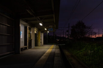 近江鉄道本線・フジテック前駅(滋賀県:2025年11月)