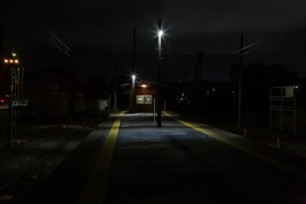 近江鉄道本線・鳥居本駅(滋賀県:2025年11月)