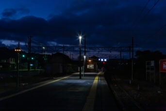 近江鉄道本線・鳥居本駅(滋賀県:2025年11月)