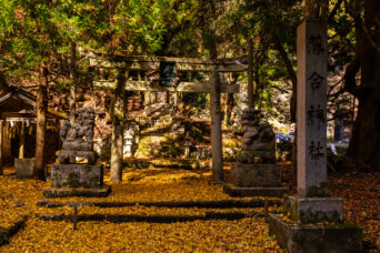 近江・多賀・落合集落跡・落合神社(滋賀県:2025年11月)