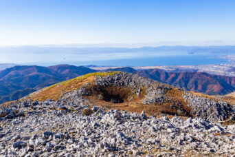 鈴鹿山地・霊仙山から望む琵琶湖方面(滋賀県:2025年11月)