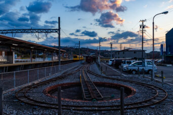 三岐鉄道北勢線・阿下喜駅(三重県:2025年12月)