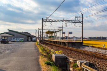 三岐鉄道北勢線・大泉駅（三重県：2025年12月）