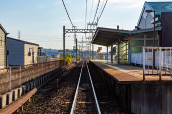 三岐鉄道北勢線・穴太駅（三重県：2025年12月）