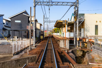 三岐鉄道北勢線・星川駅（三重県：2025年12月）