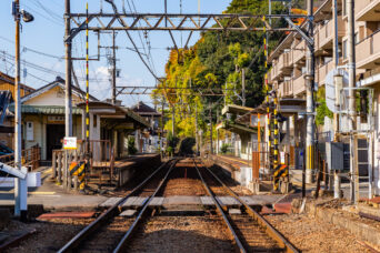 三岐鉄道北勢線・馬道駅（三重県：2025年12月）