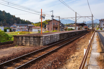 三岐鉄道三岐線・梅戸井駅（三重県：2025年12月）
