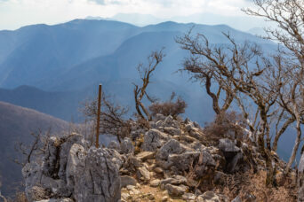 鈴鹿山地・天狗岩（滋賀県・三重県：2025年12月）