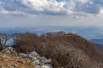 鈴鹿山地・藤原岳から望む伊勢平野（滋賀県・三重県：2025年12月）