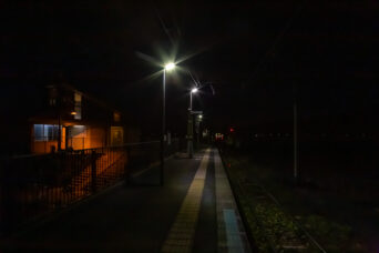 近江鉄道本線・河辺の森駅(滋賀県:2025年12月)