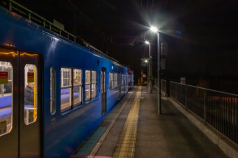 近江鉄道本線・河辺の森駅(滋賀県:2025年12月)