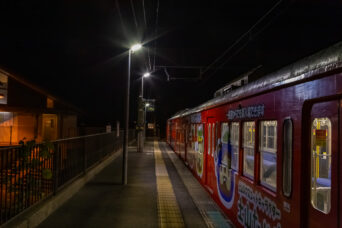 近江鉄道本線・河辺の森駅(滋賀県:2025年12月)