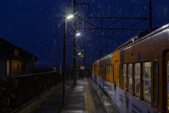 近江鉄道本線・河辺の森駅(滋賀県:2025年12月)
