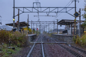 近江鉄道八日市線・平田駅(滋賀県:2025年12月)