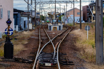 四日市あすなろう鉄道内部線・泊駅(三重県:2025年12月)