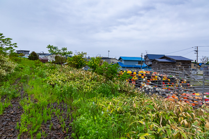 築堤上にあった箸別駅の跡は既に定かではない