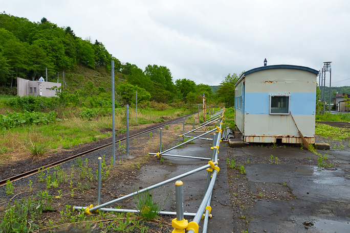幌糠駅跡もほぼ現役当時の姿のままで残っていた