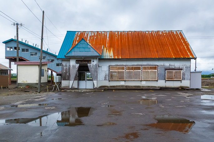 光珠内駅まで来ると雨は小康状態になってきた