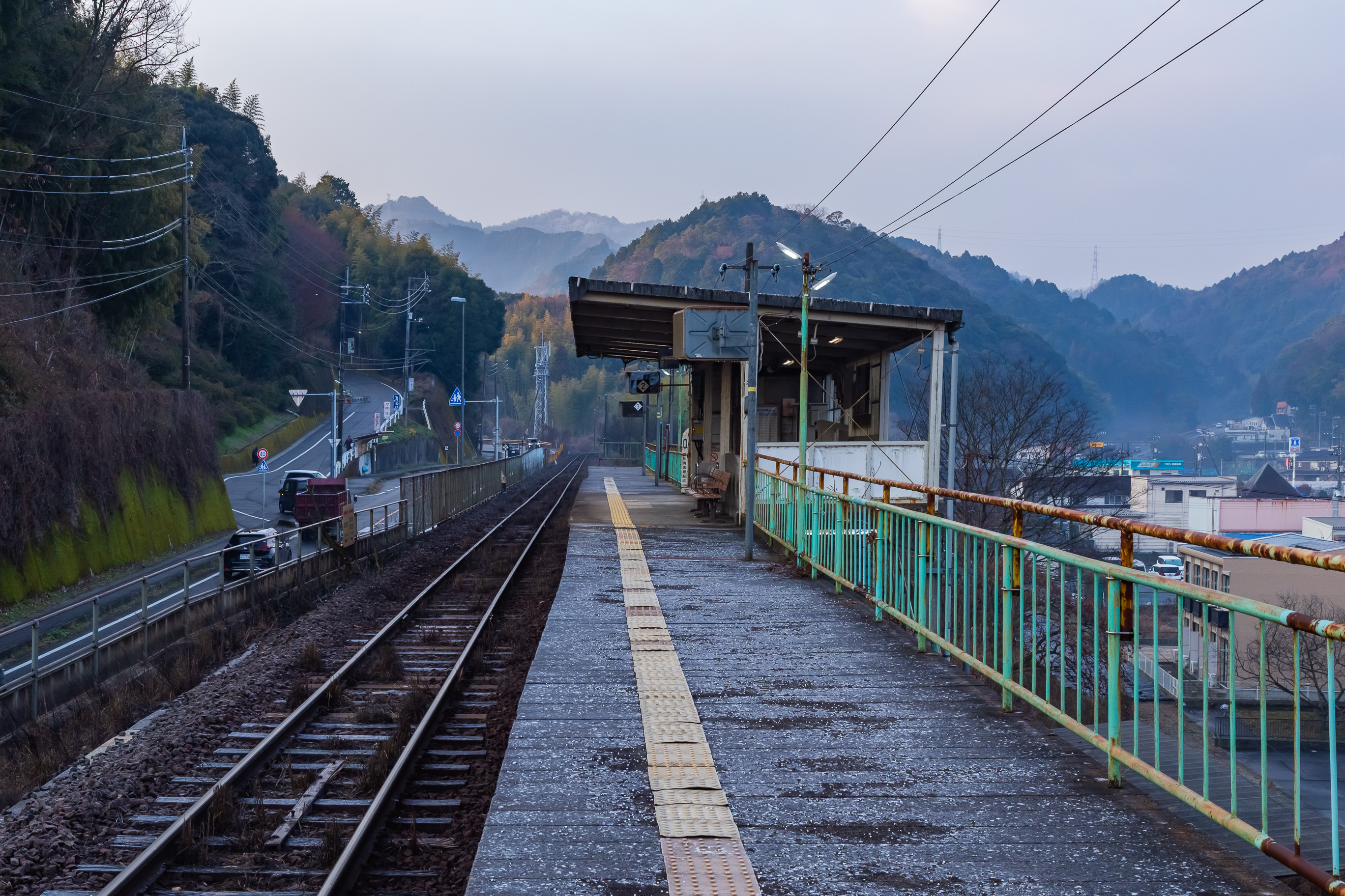 JR岩徳線・錦川鉄道錦川清流線・川西駅(山口県:2026年1月)