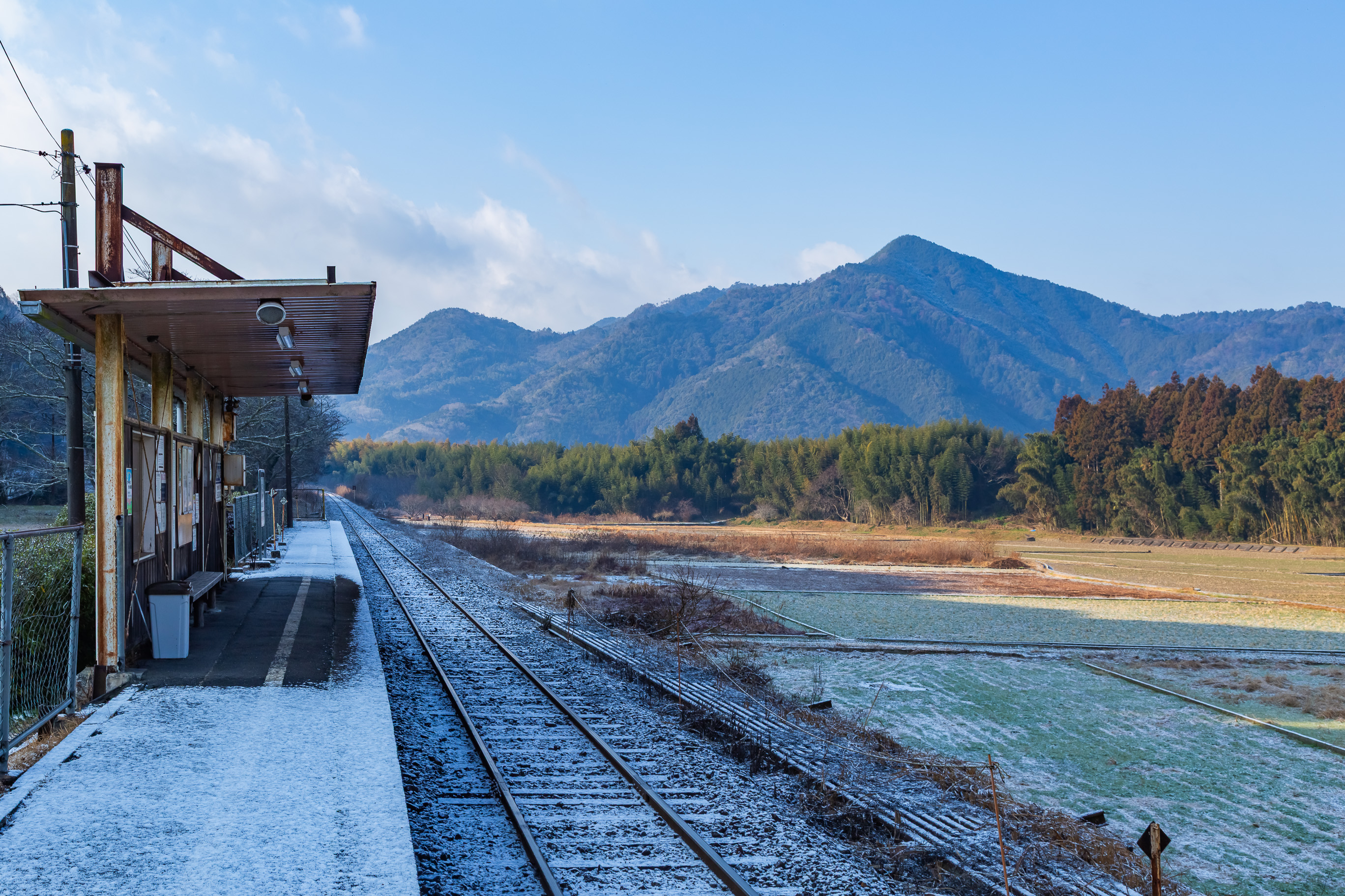 錦川鉄道錦川清流線・南河内駅(山口県:2026年1月)