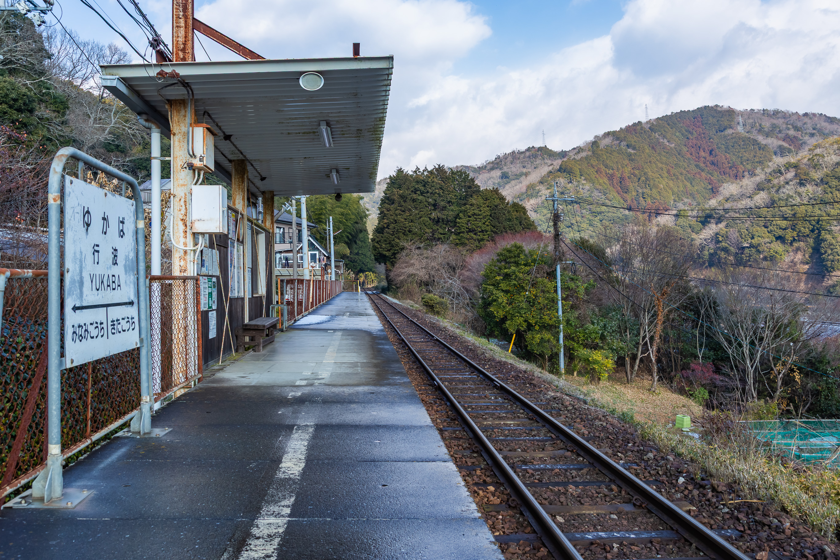錦川鉄道錦川清流線・行波駅(山口県:2026年1月)